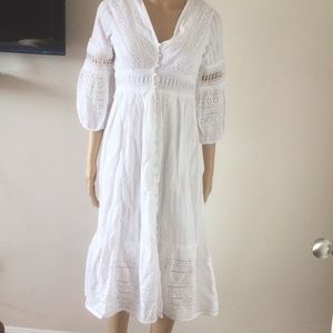 NWT Anthropology Ebba White Lace Dress size 2